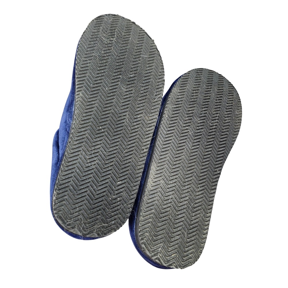 Polo Ralph Lauren Klarence Mens Navy Blue Microsuede Scuff Slippers Size 7 - Picture 4 of 9